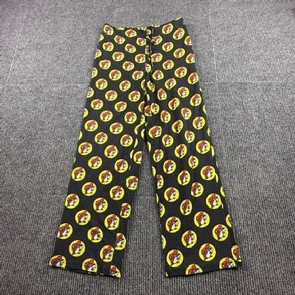 BUC-EE'S Other - Buc-ee's Beaver Logo Pajama Pants Mens Medium Black‎ Cotton Lounge Sleepwear